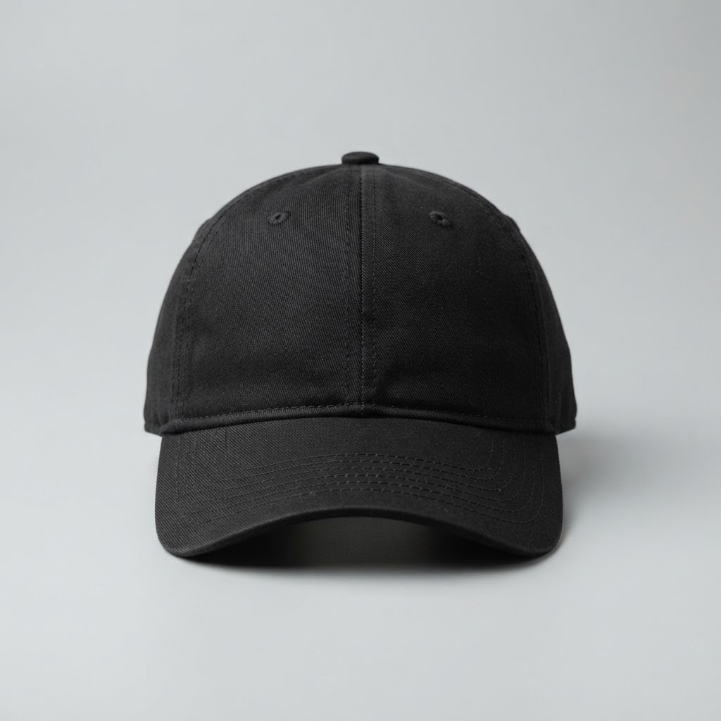 Pré-visualização do simulador Deluxe em um boné preto